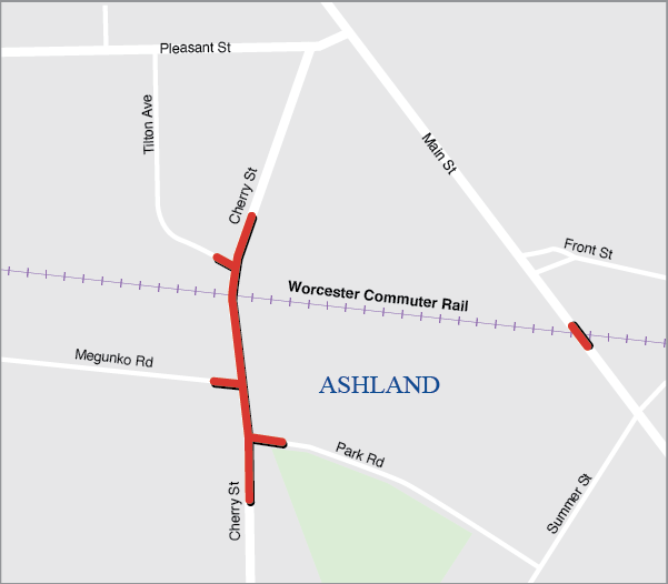 Ashland: Rehabilitation and Rail Crossing Improvements on Cherry Street